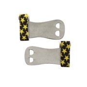 PUSH Athletic Gymnastics Youth Hand Grips Yellow Stars, Small