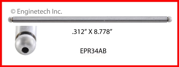 PUSH ROD 4 GM 348 409