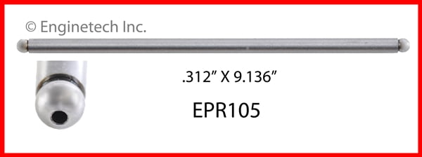 PUSH ROD 4 GM 350 389 4