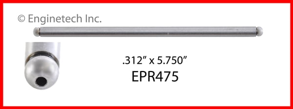 PUSH ROD 4 GM CHEV 3.1L