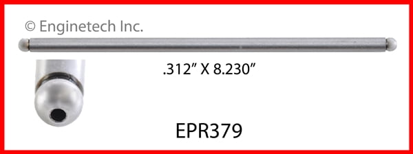 PUSH ROD 4 GM CHEV 7.4L