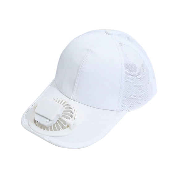 PUSPU Adult Casual Travel Sunscreen Inflatable Fan Cap Summer Men And Women General Breathable Letters Sun-shading Peaked Cap
