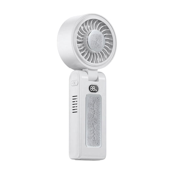 PUSPU Digital Display High-speed Fan USB Desktop Folding Semiconductor Coolings Ice Pack Handheld Fan