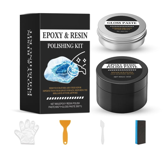 PUSPU Epoxy Resin Polishing Kit | Scratch Repair Compound for Crafts, Jewelry & Countertops
