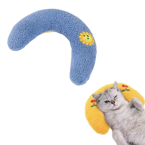 PUSPU Pet U-Shaped Pillow for Dogs Cervical Support Comfortable Sleeping Cushion