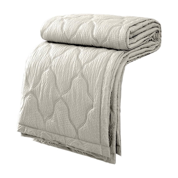 PUSPU Summer Ice Silk Cooling Quilt, Thin Lightweight Air Conditioner Comforter, Washable Ice Cream Style Quilt