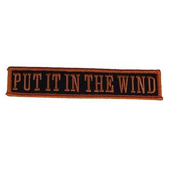 PUT IT IN THE WIND PATCH BIKER MOTORCYCLE MC CUT VEST JACKET RIDE FREE