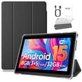 thumbnail image 1 of PUTECCH Tablet 7 inch Android 15 Tablets with Case,1024 x 600 HD,3GB RAM 32GB ROM 1TB Expand,Penta-Core,3500mAh Battery,GMS Certified (Black), 1 of 8