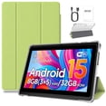 thumbnail image 1 of PUTECCH Tablet 7 inch Android 15 Tablets with Case,1024 x 600 HD,3GB RAM 32GB ROM 1TB Expand,Penta-Core,3500mAh Battery,GMS Certified (Green), 1 of 8