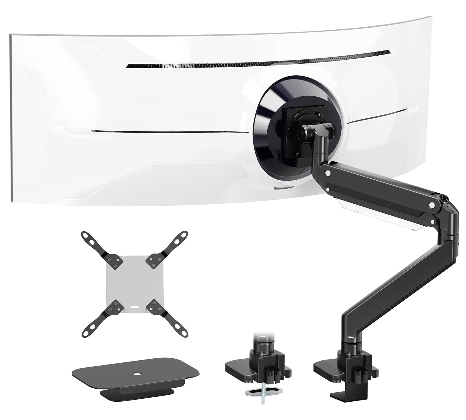PUTORSEN 17-57 Inch Ultrawide Monitor Arm and TV Desk Mount,up to 59.4 ...