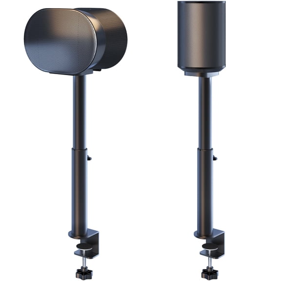 PUTORSEN Desk Clamp Speaker Stand for SONOS Era-100 and Era-300 - Height Adjustable Desk Speaker Mount, Max Load 11 lbs, 1 Pair (2 Pack)