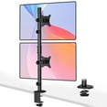 thumbnail image 1 of PUTORSEN Dual Monitor Stand- Vertical Stack Monitor Desk Mount for Two Screens Up to 35 Inch Height Adjustable Screen Supports with Swivel, 1 of 7
