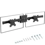 PUTORSEN Dual Monitor Wall Mount, Horizontal Assembly Mount for 2 Monitor Screens up to 35 inches, Max. 10kg per Arm, VESA 75x75/100x100mm