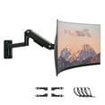 thumbnail image 1 of PUTORSEN Monitor Wall Mount Arm - Heavy Duty for Ultrawide Computer up to 49 inches and 44 lbs with Gas Spring, 1 of 8