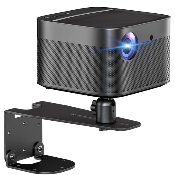 PUTORSEN Projector Wall Mount - Projector Wall & Ceiling Mount with 1/4 Screw, 22 lb Wall & 13.2 lb Ceiling Load Capacity, for Home Theater/Office/Conference Room