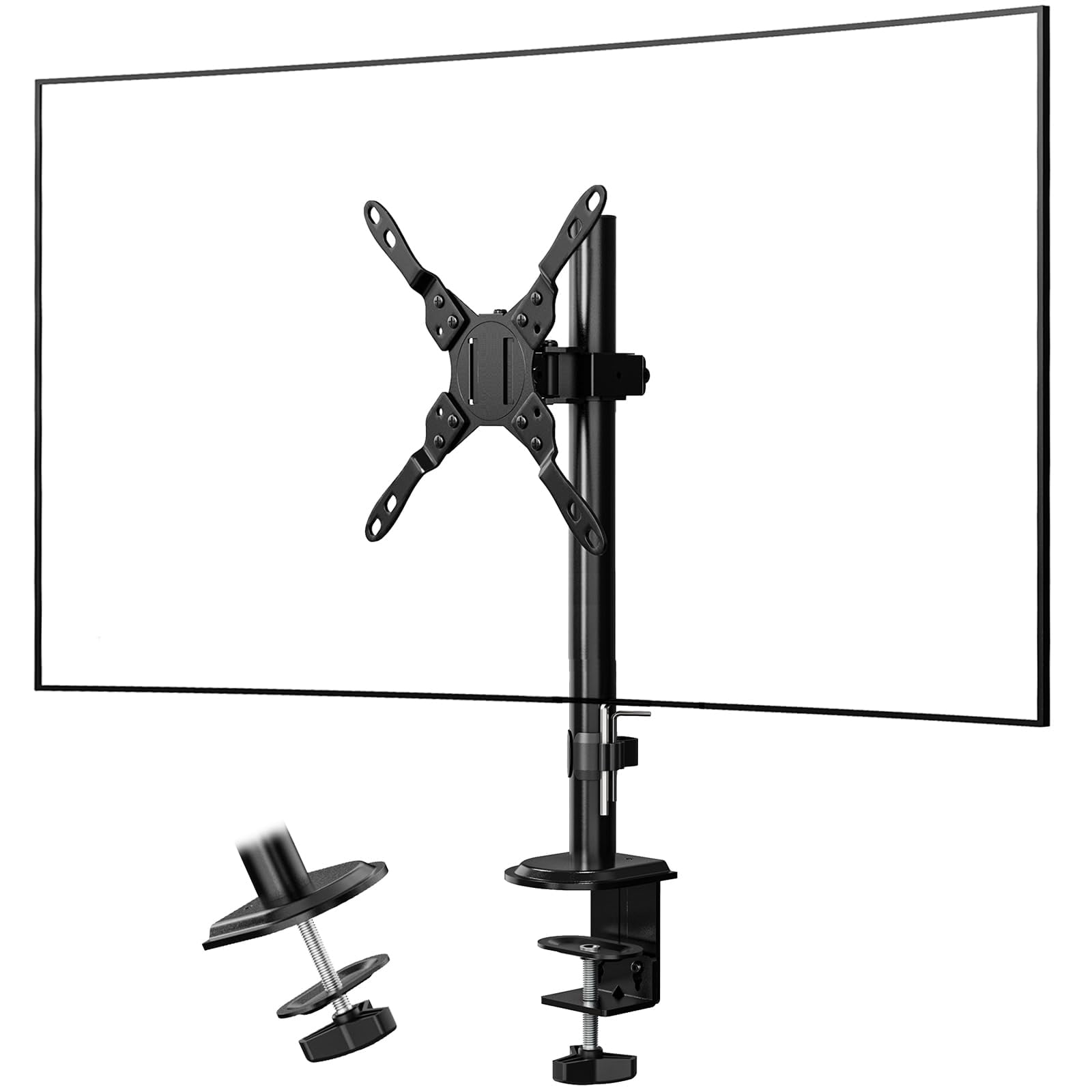PUTORSEN Single Monitor Desk Mount for 17-42 Inch Monitor and TV, up to ...