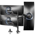 thumbnail image 1 of PUTORSEN Triple Monitor Mount for 17-49-inch Screens - Heavy Duty Triple Monitor Arm Desk Mount for Ultrawide Monitors, Fully Adjustment, Max Load 20KG per Screen, 1 of 7