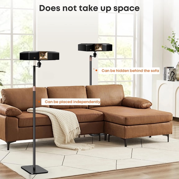 PUTORSEN Projector Stand with Adjustable Height, 360 Rotation, 1/4" Screw, Up to 11 lbs