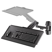 PUTORSEN Wall Mount Keyboard Tray- Keyboard and Mouse Stand & Monitor Mount Arm