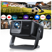 PUTRIMS Google TV Projector, 4K Smart Projector with WiFi & Bluetooth, 500 ANSI Lumens, Portable Short Throw Projector with 360  Rotating Stand, Auto Focus & Auto Keystone Correction