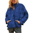 thumbnail image 1 of PUWEI Women's Oversized Lightweight Puffer Jacket Coat Warm Full Zip Long Sleeve Down Coat, 1 of 7