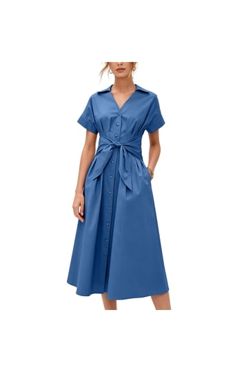 walmart shirt dress Styling Simple Summer Dresses from Pair this sleeveless dress with our Beaded Wrap Sandals (sold separately) for a luxe look without the high price tag. Walmart's $15 T-Shirt Dress Is