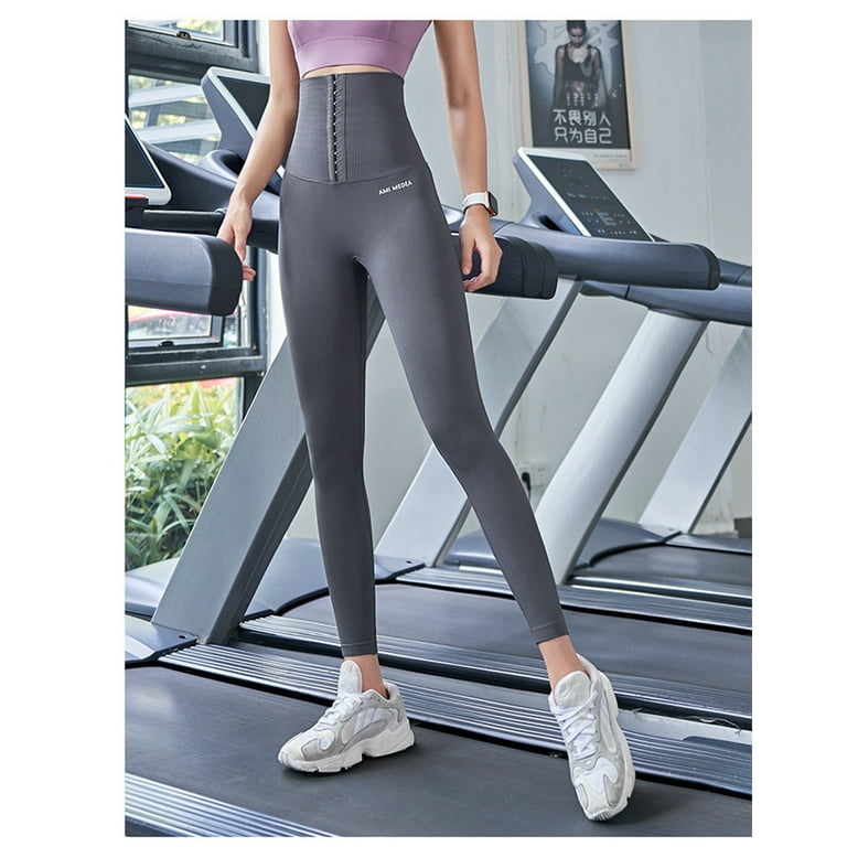 PUYA Yoga Pants Tummy Control Waist Corset for Women High-waisted  Compression Leggings Gym Pants Fitness