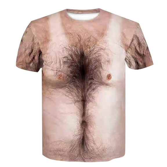 PUYAHG Mens Casual T Shirts 2025 Fashion Halloween Muscle 3D Digital Printed Short Sleeved Crew Neck Funny Relaxed Fit Tops Black,L