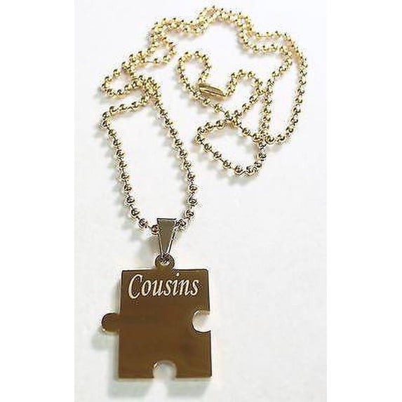 PUZZLE PIECE IPG THICK GOLD PLATED SOLID STAINLESS STEEL BALL CHAIN ...