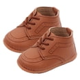 thumbnail image 1 of PUsoft soled wedding shoes Toddler walking shoes and leather loafers Rubber, 1 of 5