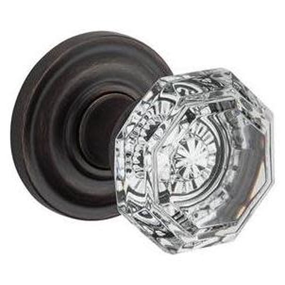 PV.CRY.TRR.112.6L.DS Crystal / Round Privacy - Venetian Bronze