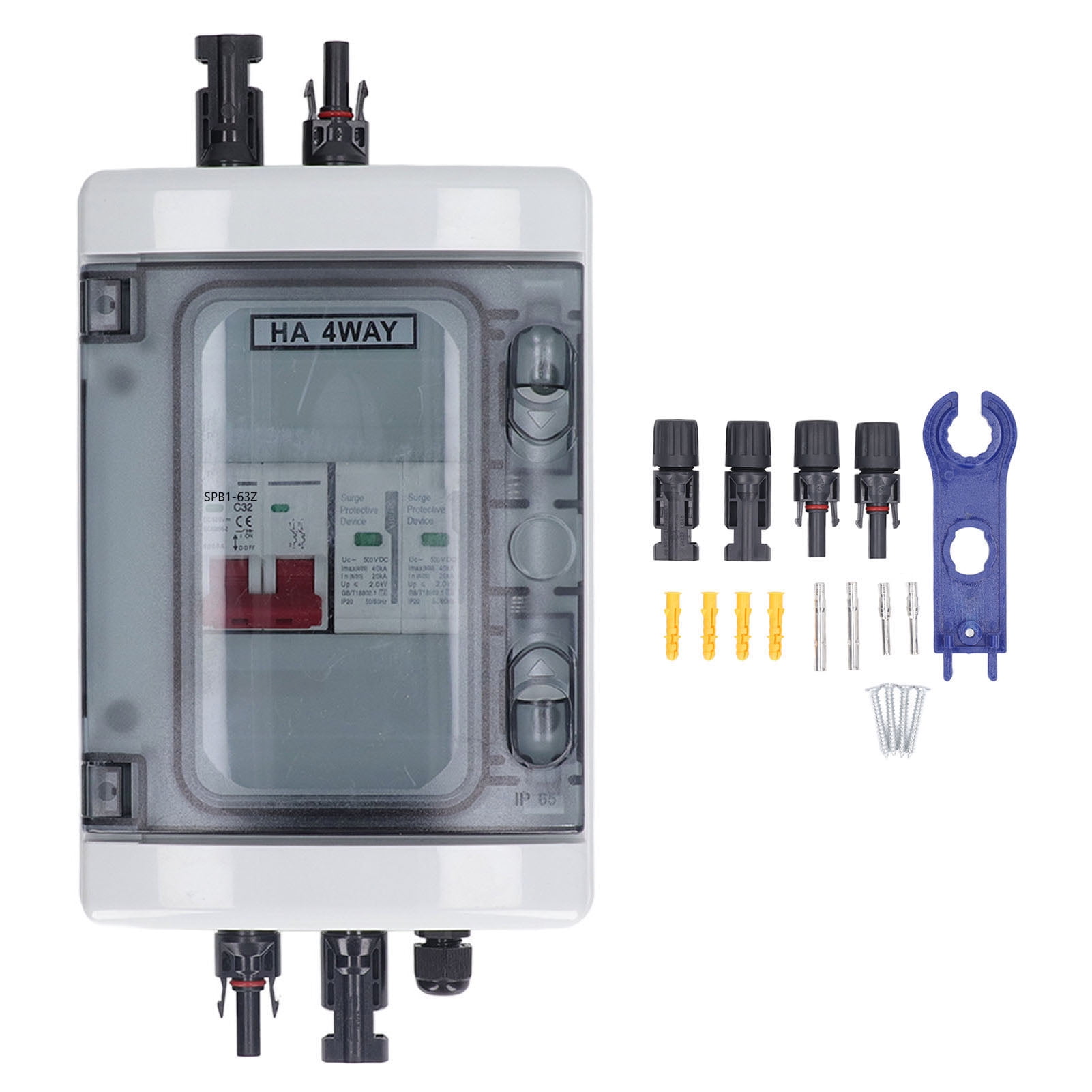 PV Combiner Box IP65 Waterproof Solar Photovoltaic Combiner Box with