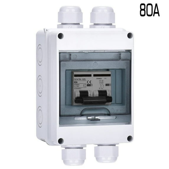 PV Disconnect Box DC440V Circuit Breaker Solar System Isolator Switch 6-125A