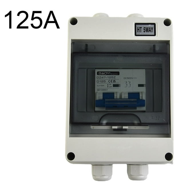 PV Disconnect Box DC500V Circuit Breaker Solar Isolator Switch 16120A