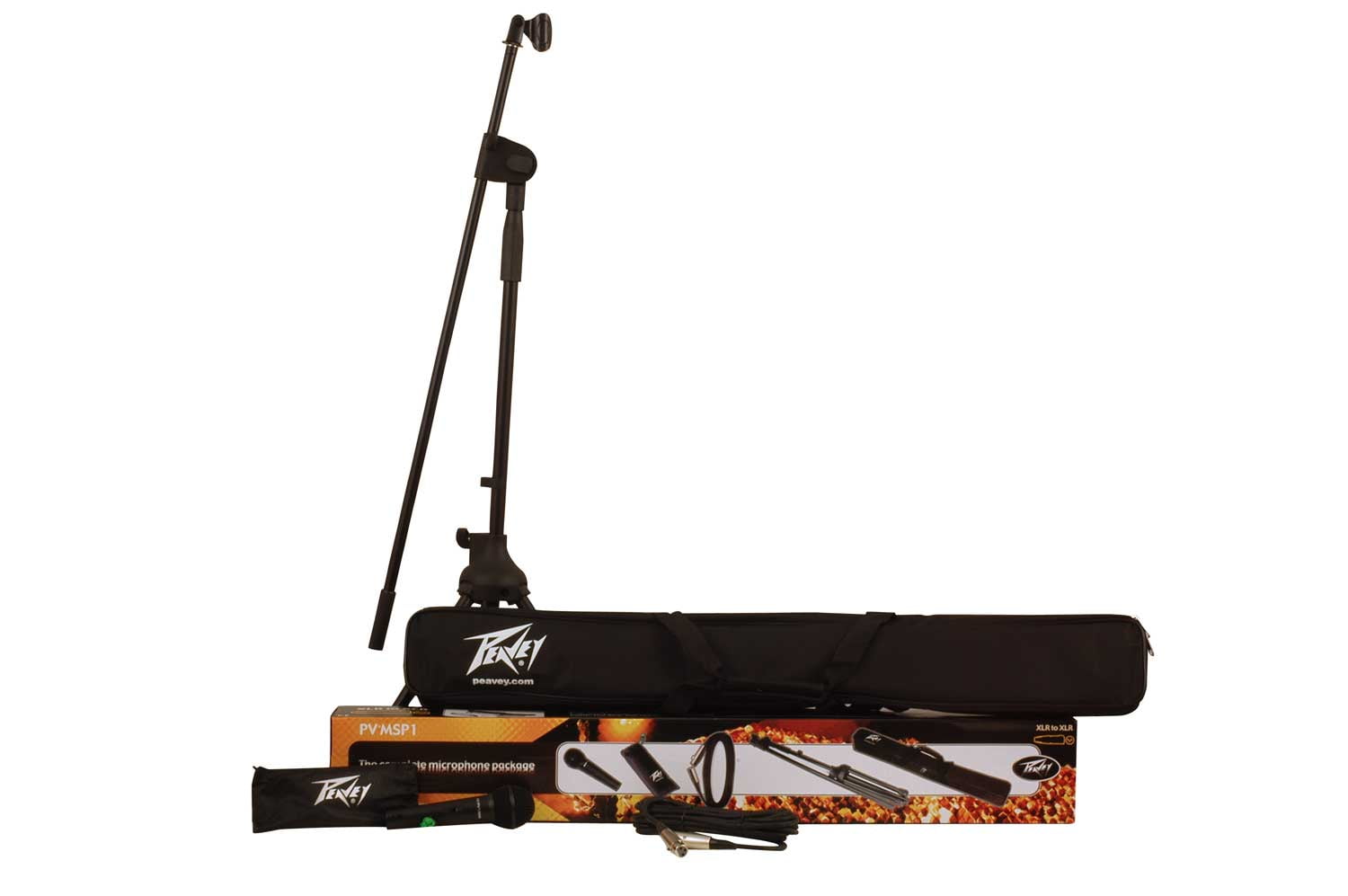 Peavey PV-MSP1 XLR Complete Mic & Accessory Package With Carry Bag 578000 New
