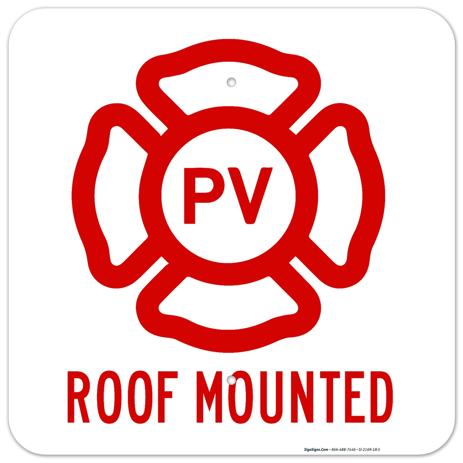 PV Roof Mounted Sign, - Walmart.com