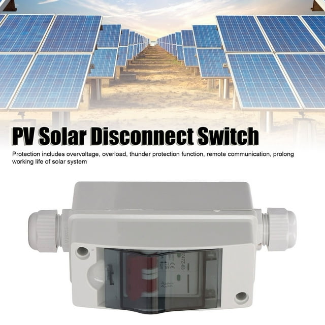 PV Solar Disconnect Switch Photovoltaic Circuit Isolator Miniature RV