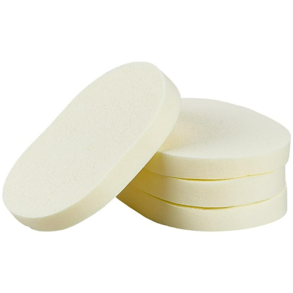 PVA Sponge Makeup Powder Puff Oval Lemon Chiffon 10.3~11x8~8.5x1.3cm PVA