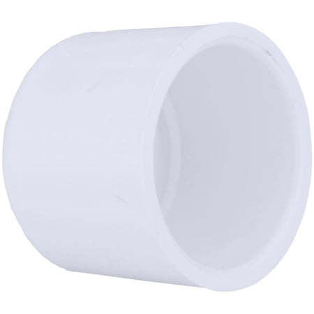 PVC 02116 1200HA Schedule 40 PVC Pressure Pipe Fitting, Cap Slip, White, 1-1/4-In. - Quantity 5050