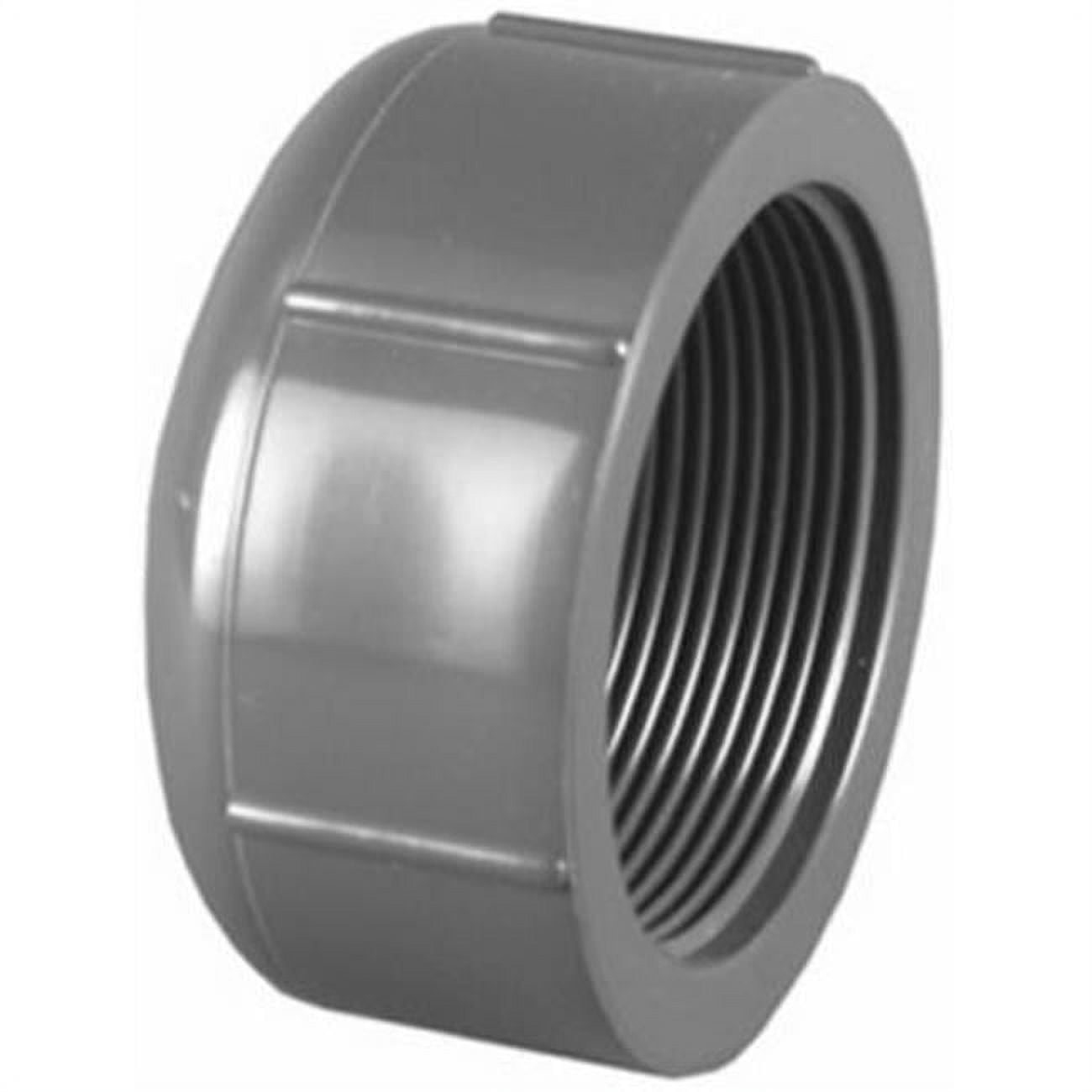 PVC 08117 1200HA .75 in. PVC Schedule 80 Female Thread Cap - Walmart.com