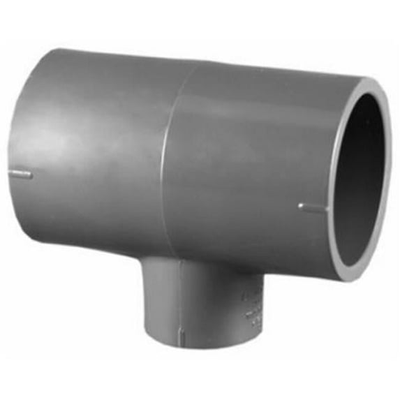 PVC 08400 4200HA .75 x .75 x .5 in. PVC Schedule 80 Slip x Slip x Slip Tee