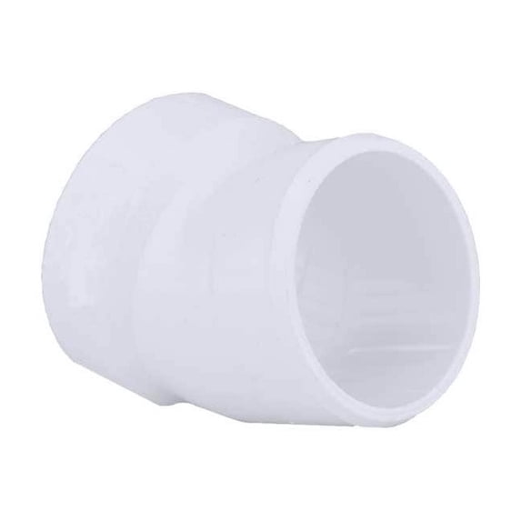 PVC 22-1/2 Degree Street Elbow, Hub x Spigot, 2 in Pipe Size 1CNX5