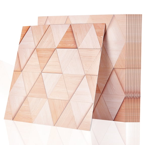 PVC 3D Anticollision Wall Stickers Brick Pattern Stickers for Living Room TV Wall Store Backdrops Thick Wallpaper Decoration Square Sandy Brown 30x30x0.2cm