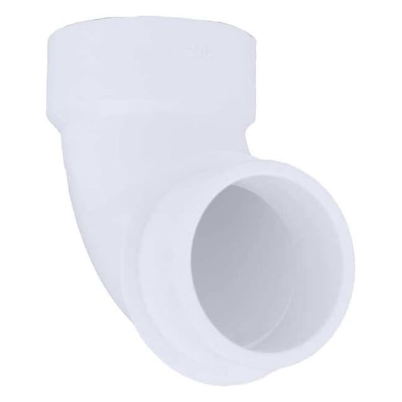 PVC 90 Degree Street Elbow, Hub x Spigot, 1-1/2 in Pipe Size
