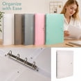 thumbnail image 1 of PVC A4 4 Ring Refillable Loose Leaf Notbook Binder Cover with Hole Punch All-in-one for Photo Album, Workong Note, Life Record, Game Card Collect, 1 of 7