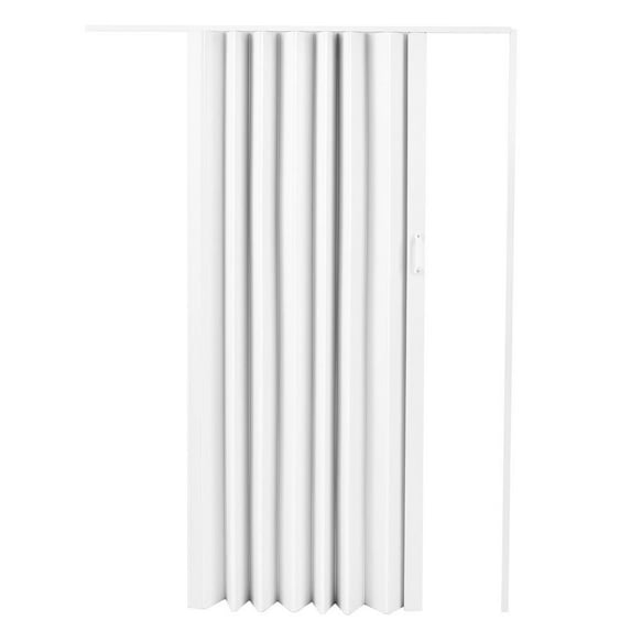 PVC Accordion Door Interior, Accordion Sliding Door, 60X80 Inches Folding Doors for Closet with Installation Hardware, Handle, Lock for Bedroom Living Room Wardrobe