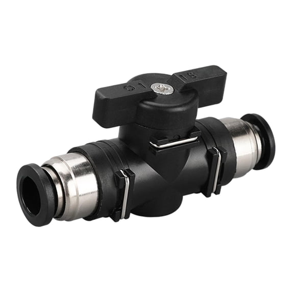 PVC Air Control , 1/4" x 1/4" Od Push to Connect Fittings Ball for Water, Air Duct , BUC 10mm