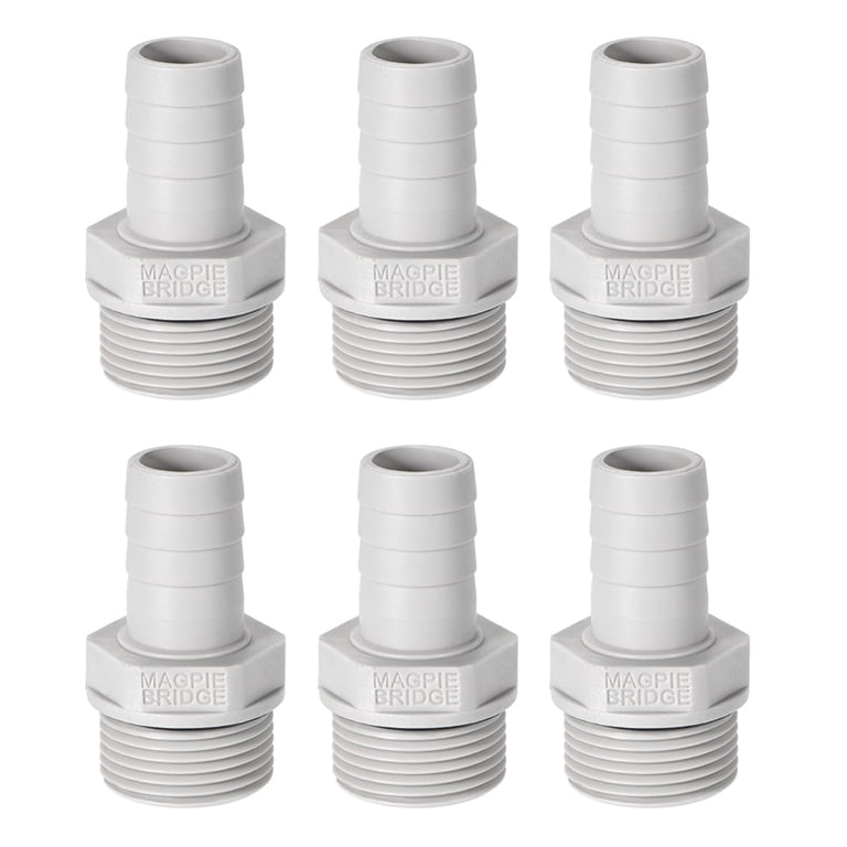 Lot De 5 Raccords Laiton Barbelés 10mm X 3/8" G Mâle - Pour Tuyaux Souples - Marque Uxcell - Neuf