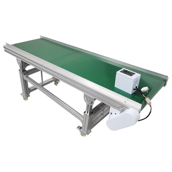 PVC Belt Conveyor Industrial Transport Machine Adjustable Speed 70.9"*19.7"