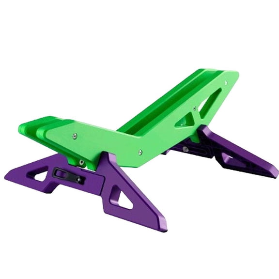 PVC Bicycle Floor Stand, Tool-Free Width Adjustment, Stable Upright Parking for Home Hallway or Garage, Green